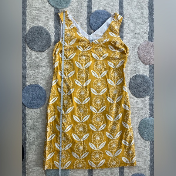 Boden sleeveless dress - Women's Size 6 - floral, geometric, sunflower yellow - Picture 5 of 14